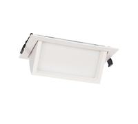 Downlight Led 46w Rectangulaire Orientable Chip 120 Lm/W Coupe 210x125 Mm No Flicker 4000k Blanc Neutre