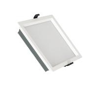 Ledkia Downlight LED 40W Carré Aero 130 lm/W Microprismatique Coupe 210x210 mm 3000K