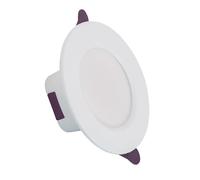 Downlight Led 8w Rond Bain Ip65 Coupe Ø 75 Mm 2700k Blanc Chaud