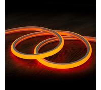 Ruban Led Néon Dimmable 220v Orange Semi-Circulaire 180 7.5w/M Coupe 100cm Ip67 Sur Mesure 5 M
