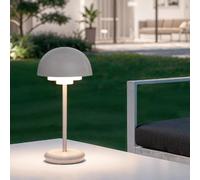 Lampe À Poser Led 2w Portable Avec Batterie Usb Rechargeable Galdan Taupe