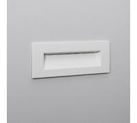 LEDKIA LIGHTING Balise LED Extérieure 7W Encastrable au Mur Rectangulaire en Aluminium Groult Blanche 2700K Blanc chaud