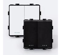 Ledkia Interrupteur double poussoir - Blanc