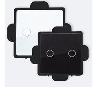 Ledkia Interrupteur tactile double - Blanc