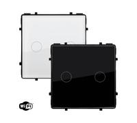 Ledkia Interrupteur Tactile WiFi Double - Noir