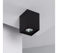 LEDKIA LIGHTING Plafonnier Aluminium Jaspe Noir pour chambre, salon, cuisine Noir