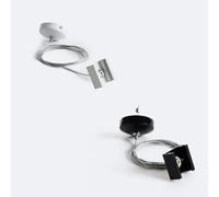 Ledkia Kit de Suspensión pour Rail Triphasé DALI Noir