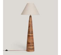 Ledkia Lampadaire Bois Zeil Rajesh ILUZZIA Beige