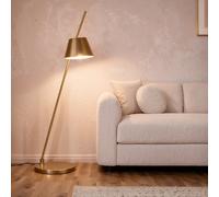 Ledkia Lampadaire métal Bardney - Or