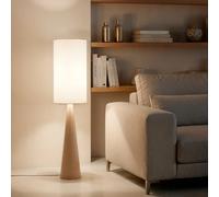 Ledkia Lampadaire Métal et Tissu Cambaca Beige