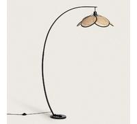 TechBrey Lampadaire Rotin Arc Nirvana Naturel Naturel G