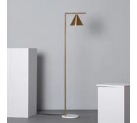 Lampadaire Marbre Et Métal Tinos Doré