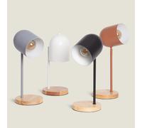 Ledkia Lampe à Poser Métal Kidonge Brun