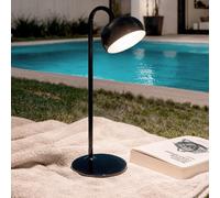Ledkia Lampe à Poser Métal LED 3W avec Batterie USB Rechargeable Tunja Noir