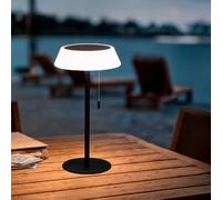 Ledkia Lampe à Poser Solaire Extérieur LED 1.2W Métal Aldana Blanc