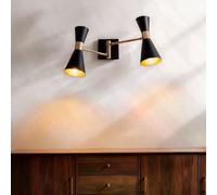 Ledkia Lampe Murale Orientable Métal Jigger - 2 Spots Blanc