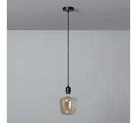 Ledkia Lampe Suspendue Câble Textile Naturel Noir Naomie Noir