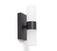 LEDKIA LIGHTING Applique de Salle de Bain Aluminium et PC Avery Noir G9