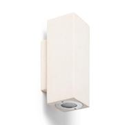 LEDKIA LIGHTING Applique Murale Extérieure Ciment Éclairage Double Face Banjar Square Beige GU10