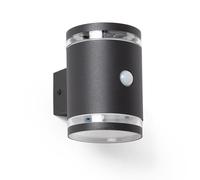 Applique Murale Extérieure Solaire LED Aluminium avec Détecteur de Mouvement Draco Noir