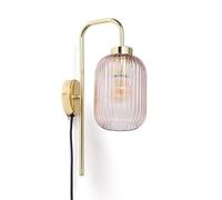 LEDKIA LIGHTING Applique Murale Métal et Verre Belino Rose E27