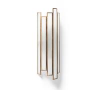 LEDKIA LIGHTING Applique Murale Métal et Verre Bredos Doré E14