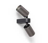 LEDKIA LIGHTING Applique Murale Orientable Aluminium Breixo 2 Spots Noir GU10