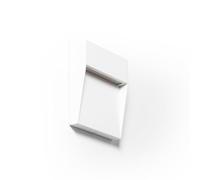 Applique Murale Extérieur Led 3w Cct Seleccionable En Saillie Carrée Jade Blanc