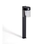 LEDKIA LIGHTING Balise sur Pied Extérieure Solaire LED 1,5W 46cm Aluminiu avec Détecteur de Mouvement Efren Noir
