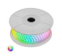 LEDKIA LIGHTING - Bobine LED Dimmable 220V | 60LED/m IP65 RGB | 50m Résine Epoxy | Éclairage Extérieur Intérieur | Largeur 16mm | Coupe tous les 100cm | Angle 120º
