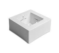 LEDKIA LIGHTING - Boîte Universelle en Saillie pour Appareillage | Installation Intérieure | Résistant en Polycarbonate | Compatible Appareillage Standard | Blanc, 92x92x42 mm, Plastique