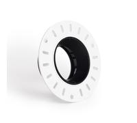 LEDKIA LIGHTING Collerette Downlight Conique Orientable Intégration Plâtre/Placo pour Ampoule LED GU10 / GU5.3 Coupe Ø70 mm Suefix Noir