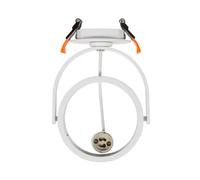 LEDKIA LIGHTING Collerette Downlight Ronde Orientable pour Ampoule LED GU10 AR111 Blanc GU10
