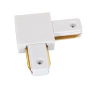 LEDKIA LIGHTING Connecteur Type L pour Rail Monophasé PC Blanc