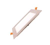 LEDKIA LIGHTING Dalle LED 15W Carrée Extra-Plate Coupe 180x180mm Argentée 4000K Blanc neutre