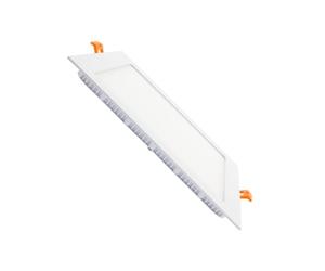 LEDKIA LIGHTING - Dalle LED Carrée Extra-Plate 18W | Coupe 205x205 mm | 1400 lm Luminosité | Angle 120° | Facile à Installer, Blanc Froid 6000K, Aluminium