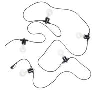 LEDKIA LIGHTING Kit Guirlande Lumineuse Extérieure 5m Noir + 5 Ampoules Filament LED E27 24V Noir | Idéal pour Noël