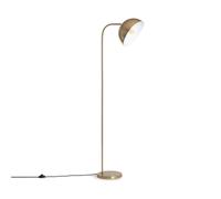 LEDKIA LIGHTING Lampadaire Métal Bowlen Doré | Design élégant pour Salon et Chambre | Fonctionne avec Ampoules LED E27 | Finition en Aluminium, Doré, 1530mm, IP20