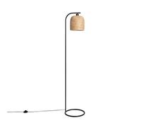 LEDKIA LIGHTING Lampadaire Métal et Bambou Adola Naturel | Éclairage Intérieur Moderne | Ampoules E27 Non Incluses | Hauteur 158 cm | Design Naturel | Idéal Salon, Chambre