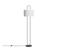 LEDKIA LIGHTING - Lampadaire Métal et Tissu Duque | Éclairage Doux pour Salon et Chambre | Design Élégant et Polyvalent | Assemblage Facile, Blanc