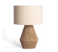 LEDKIA LIGHTING – Lampe à poser Dione – Corde naturelle et lin – IP20 – Beige