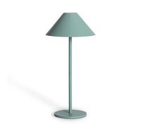 LEDKIA LIGHTING - Lampe à Poser LED 3W Portable Extérieure | Batterie Rechargeable USB | Design Moderne Prisme | Lumière Ajustable | Usage Polyvalent, Vert Céladon, Métal