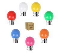 LEDKIA LIGHTING Pack 20 Ampoules LED B22 3W 240 lm G45 Monochrome Rose