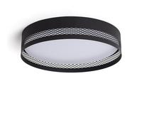LEDKIA LIGHTING Plafonnier LED 40W Acier Saska L pour chambre, salon, cuisine Noir mat