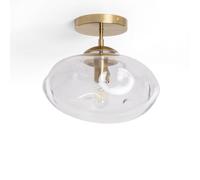 LEDKIA LIGHTING Plafonnier Métal et Verre Halych pour chambre, salon, cuisine Transparent