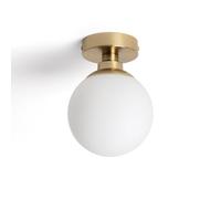 LEDKIA LIGHTING Plafonnier Métal et Verre Moonlight Brass 1 Spot Doré