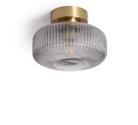 LEDKIA LIGHTING Plafonnier Métal et Verre Windsor pour chambre, salon, cuisine Doré