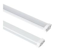 LEDKIA LIGHTING Profilé Aluminium Étanche IP65 Encastré 2 m pour Rubans LED jusqu'à 8 mm Blanc 2 m Semi-transparent