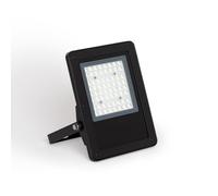 LEDKIA LIGHTING Projecteur LED 50W Dimmable 0-10V 170 lm/W IP65 ELEGANCE Slim PRO Noir pour jardin, terrasse, patio, 3000K 120º Blanc chaud