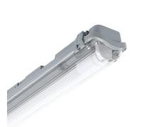 LEDKIA LIGHTING Réglette Étanche Slim 60cm IP65 pour Tube LED 600 mm | Tube LED (NON inclus) | IP65 | 60cm Connexion Latérale |Intérieure/Extérieure, 600 Mm